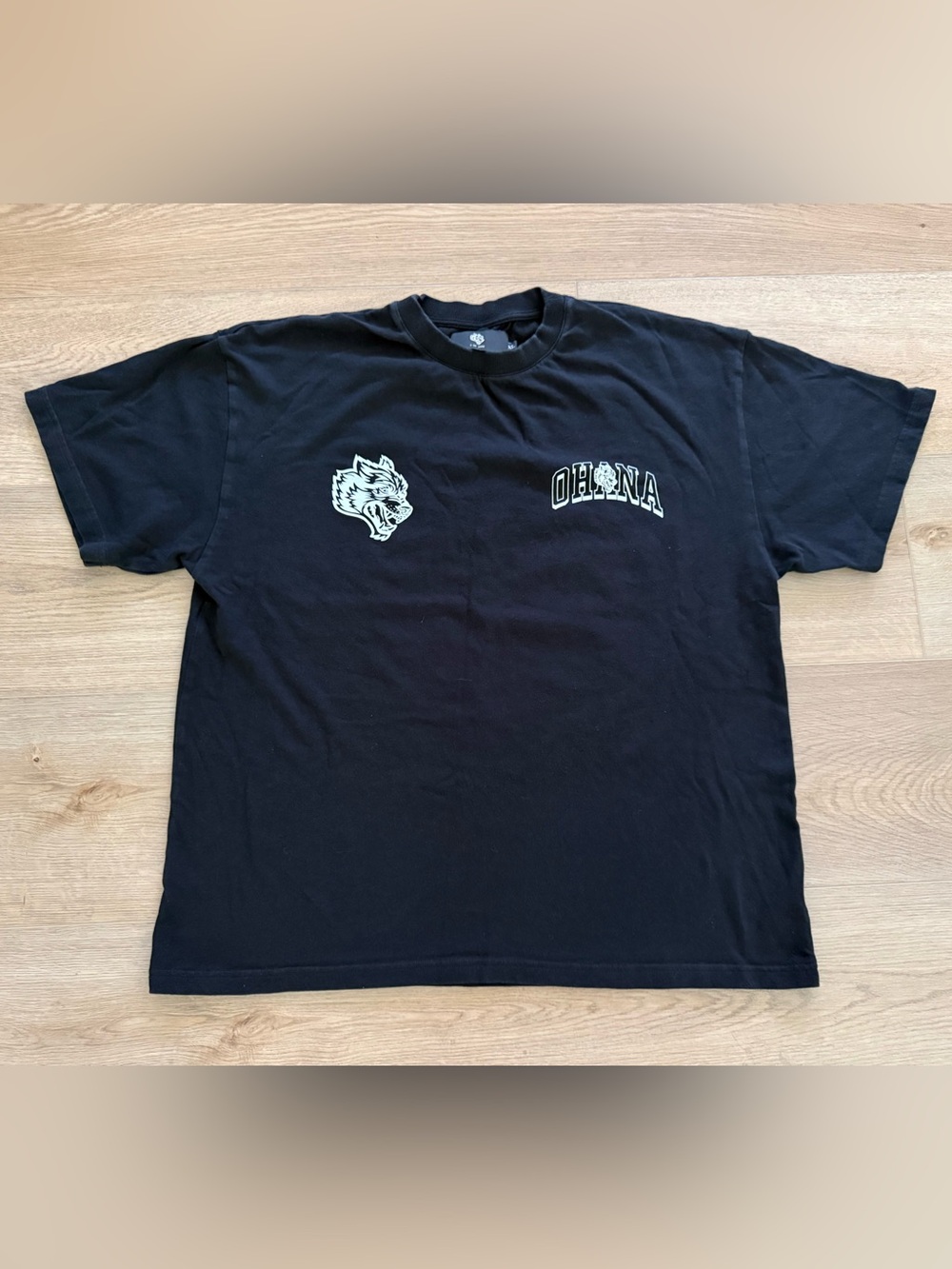Darc Sport Ohana Native Wolf Premium Oversized T Shirt XL Hawaii Black